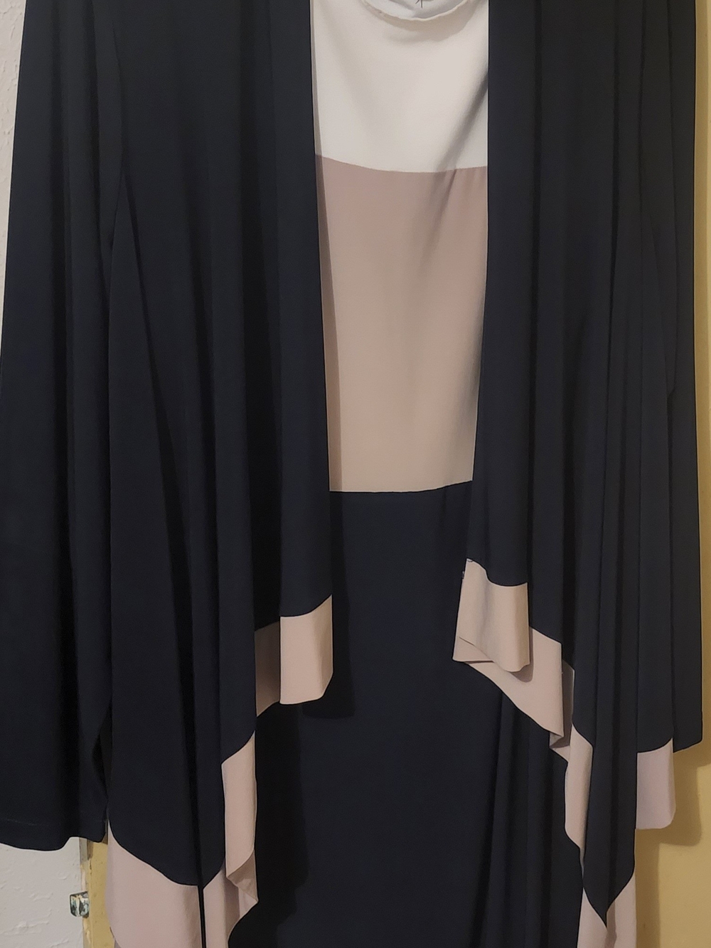 2pc Navy Dress Set Plus Size